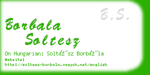 borbala soltesz business card